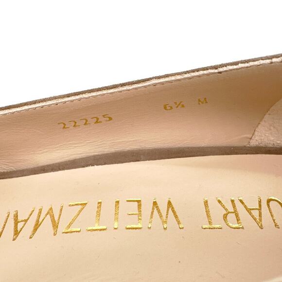 STUART WEITZMAN Larsa Suede Platform Pump in Taupe 6.5M - Picture 7 of 7